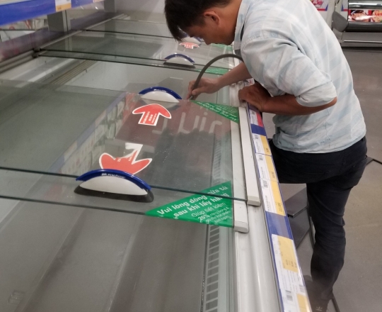 Bảo trì hệ thống dàn lạnh siêu thị Metro