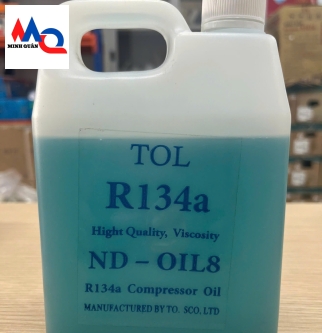 Dầu lạnh R134A TOL can xanh 1L.