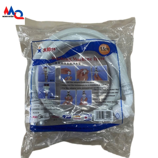Dây cấp nước máy giặt đa năng ( Dây màu trắng) 